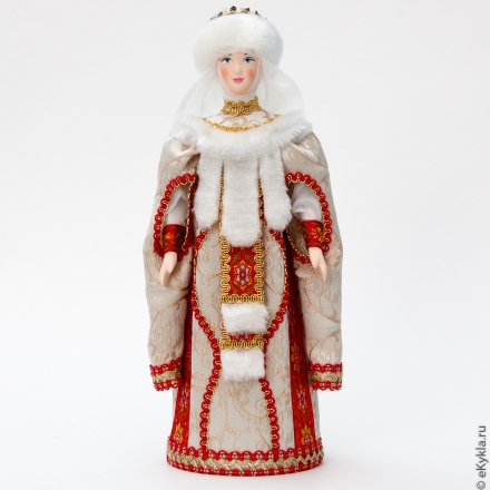 Кукла Московская в зимнем наряде 27см
