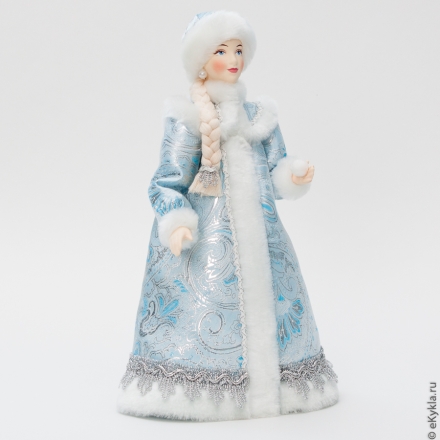 Doll Snow Maiden with a snowball 29cm