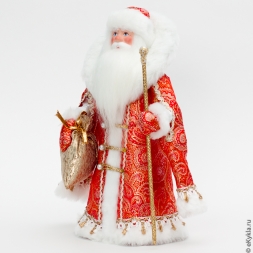 Doll Santa Claus from Veliky Ustyug red /gold 33cm