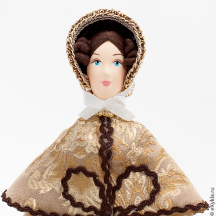 Кукла Пушкинская дама в капоре 27 см.