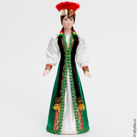 Кукла Калмычка в национальном костюме 28см