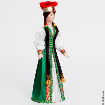 Кукла Калмычка в национальном костюме 28см