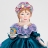 Кукла-грелка на чайник с чашкой чая 31см