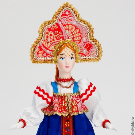 Кукла в русском девичьем костюме 32см