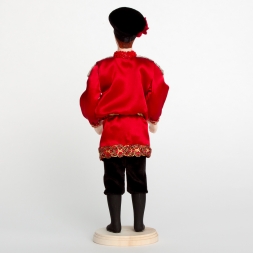 Кукла Парень в русском народном костюме, 33см