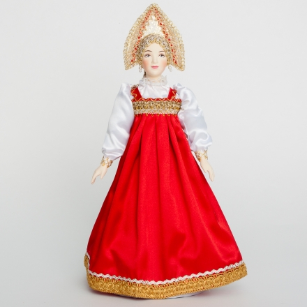 Кукла Алёнушка русский народный костюм, 32 см