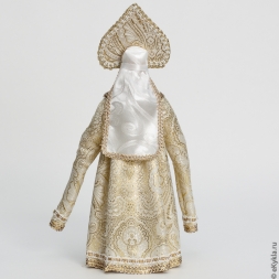 Кукла Русская красавица в золотом платье 31 см