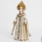 Doll Russian beauty in a gold dress 31 cm