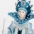 Кукла Снежная королева в голубом наряде 31см