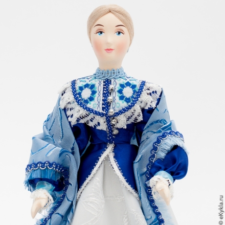 Cossack doll in blue 27cm
