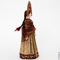 Doll Pavlovoposad shawl 31cm