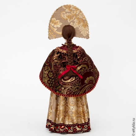 Doll Pavlovoposad shawl 31cm